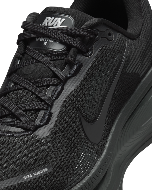 Nike Womens Vomero 18 Road Running Shoes in Black/Dark Smoke Grey/Light Smoke Grey/Black-4