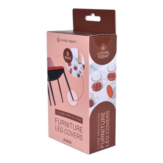 8 Pack Furniture Leg Covers Feet Non Slip Floor Protector Soft Silicone-4