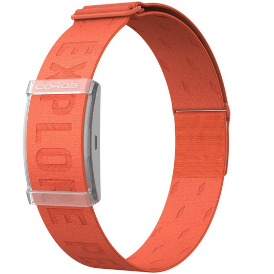 Coros Heart Rate Monitor Activity Tracker in Grey/Orange (Wear Around Arm)-2