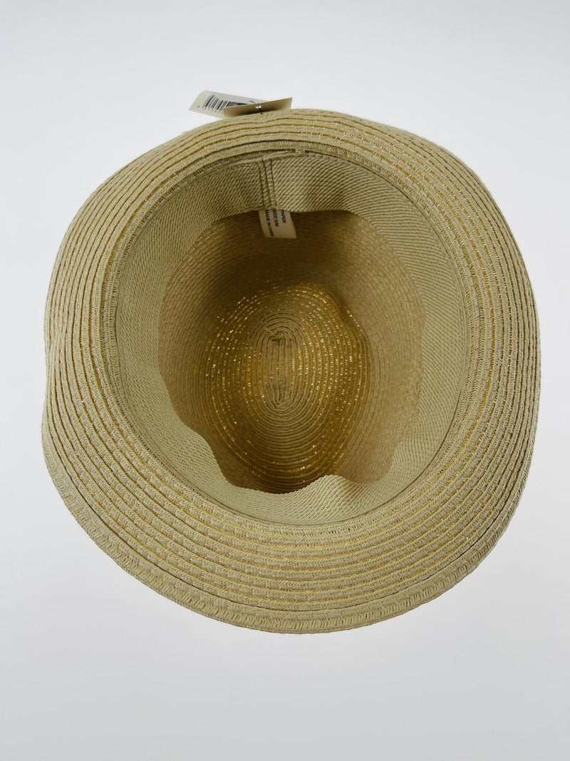 Load image into Gallery viewer, Dents Mens Straw Hat Toyo Trilby Fedora Summer Sun Stingy Brim  - Natural/Brown-4
