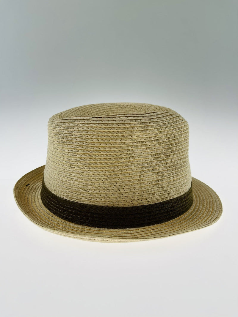 Load image into Gallery viewer, Dents Mens Straw Hat Toyo Trilby Fedora Summer Sun Stingy Brim  - Natural/Brown-3
