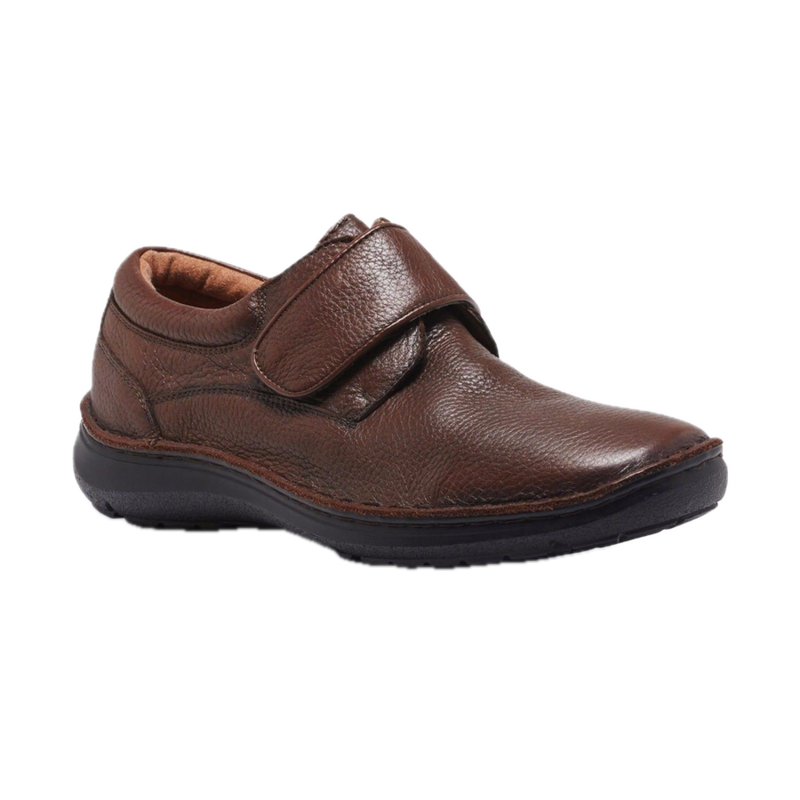 Load image into Gallery viewer, HUSH PUPPIES BLOKE Leather Shoes Slip On Extra Wide Work All Day Comfort - Brown-0

