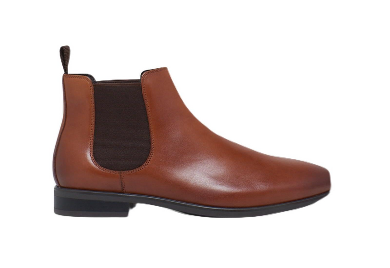 Load image into Gallery viewer, Mens HUSH PUPPIES NORRIS Leather Boots Shoes - Tan in Size US 6-0
