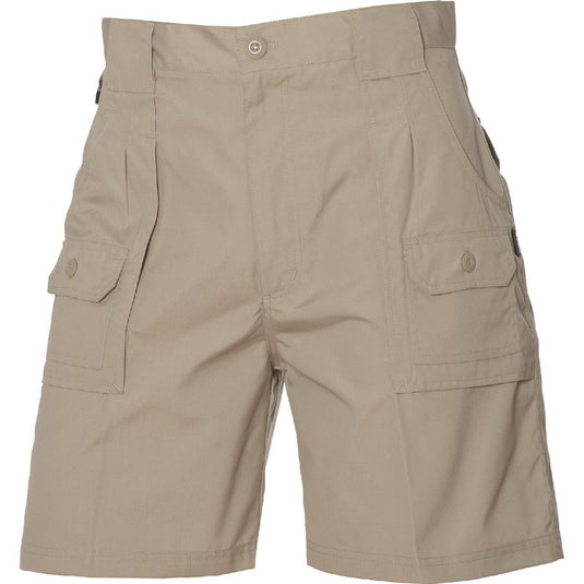 HUSKI Mens Cargo Shorts Work Casual Workwear - Bone-1