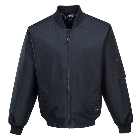 HUSKI Mens Quilted Combat Bomber Waterproof Jacket Windproof Workwear Coat-13