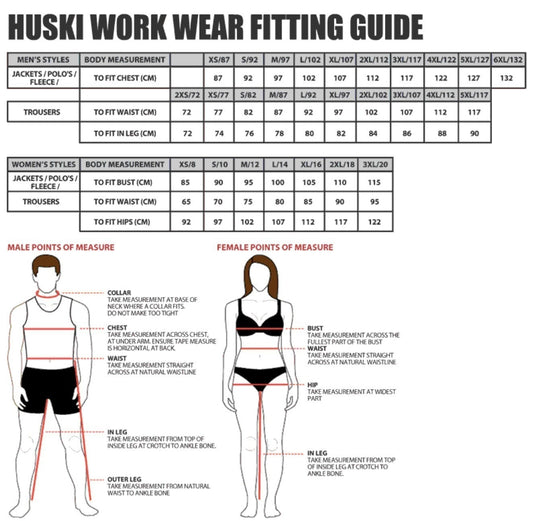 HUSKI Miner Hi Vis Waterproof Jacket Industrial Workwear Reflective 918015-1