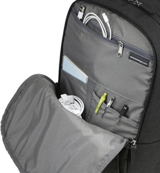 Case Logic Huxton Daypack Backpack Bag w/ Laptop Sleeve 15.6" in Black-4