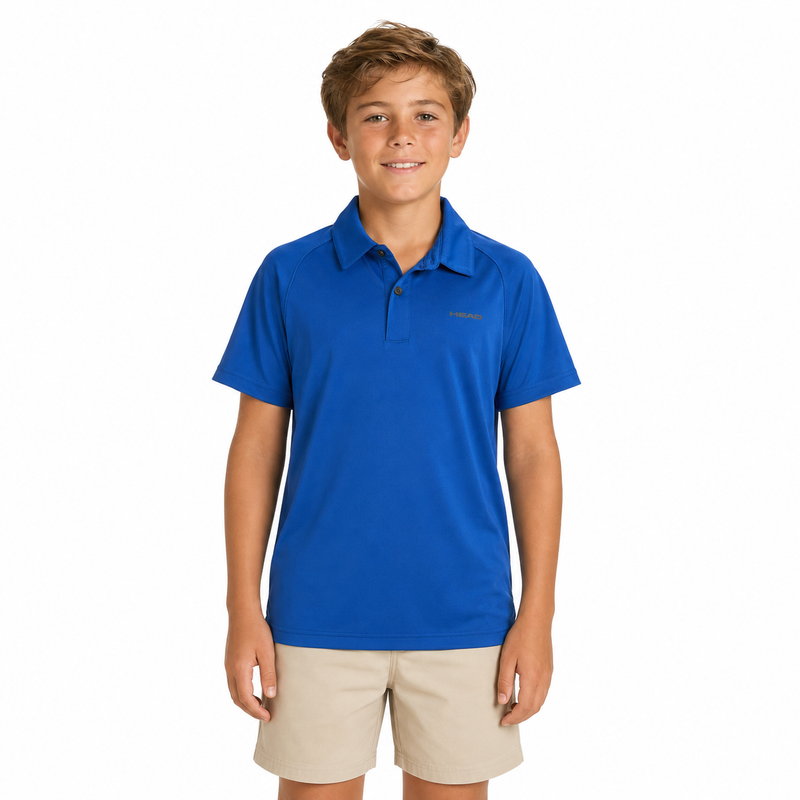 Load image into Gallery viewer, Head Boys Youth Pace Tennis Top Polo Shirt Childrens - Blue-1
