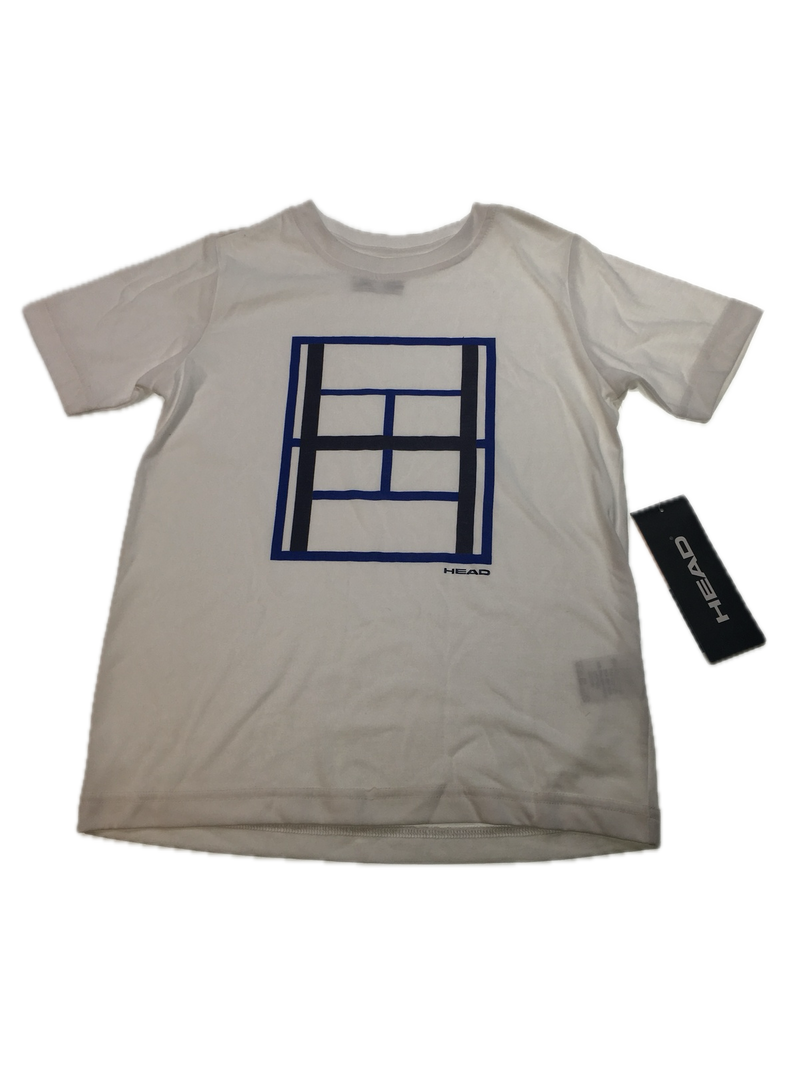 Load image into Gallery viewer, Head Youth Kids Childrens Race T-Shirt Top Tennis Court - White-0
