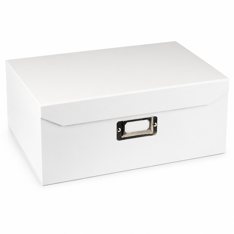 Load image into Gallery viewer, 6x Italplast Eazi Fold A5 Paper Document Storage Box in White-2
