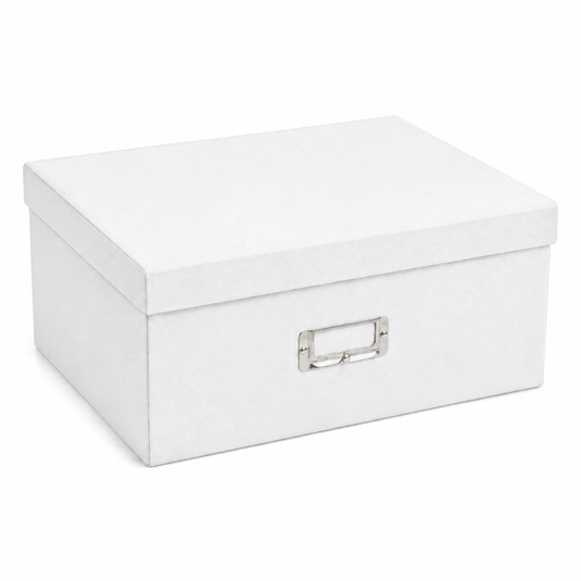 Italplast Eazi Fold A3 Paper Document Storage Box in White-0