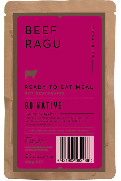 Go Native MRE Beef Ragu | Adventureco