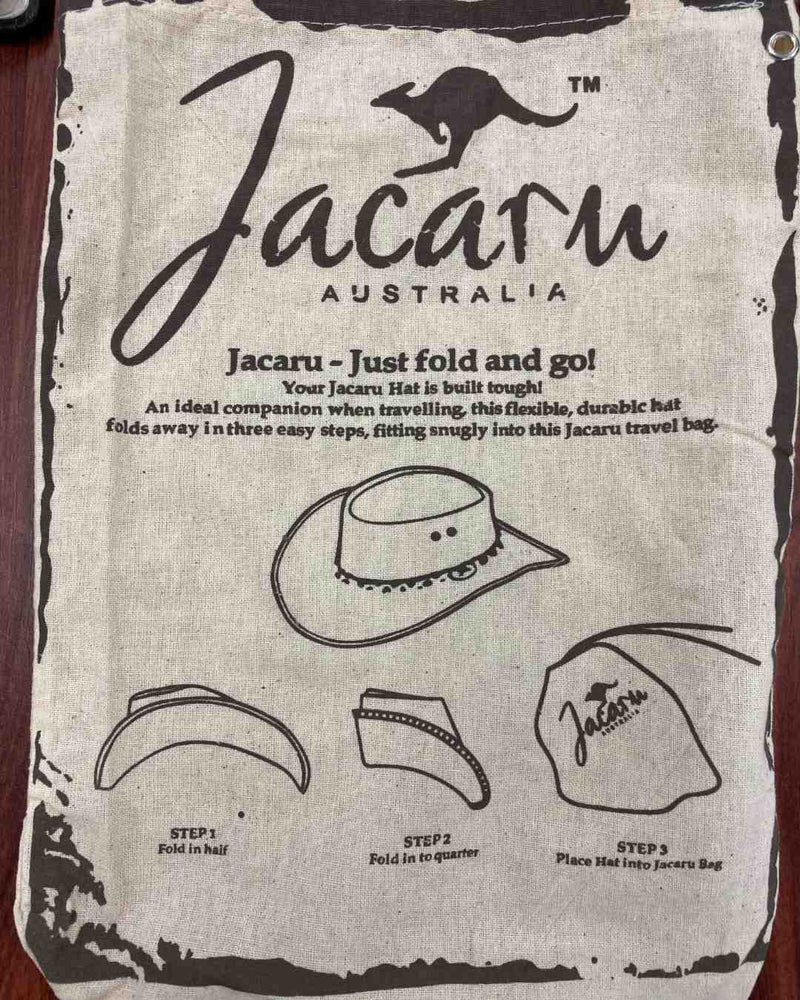 Load image into Gallery viewer, Jacaru 1111 Roo Nomad Traveller Hat – Kangaroo Leather | Foldable | Made in Australia
