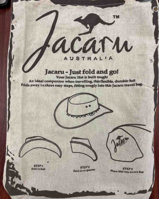 Jacaru 1111 Roo Nomad Traveller Hat – Kangaroo Leather | Foldable | Made in Australia