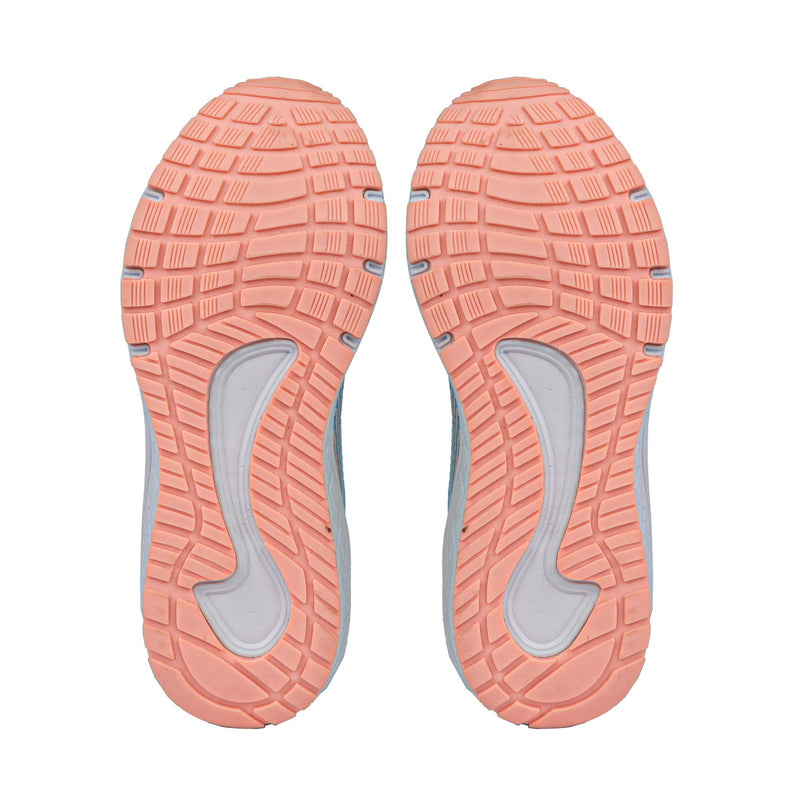 Load image into Gallery viewer, Inta Girls Runners - Blue/Pastel Peach Lace
