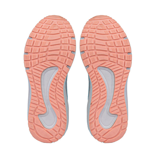Inta Girls Runners - Blue/Pastel Peach Lace
