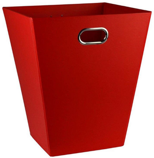 12L EAZI FOLD Foldable Office Waste Rubbish Bin Collapsible Space Saving in Red-1