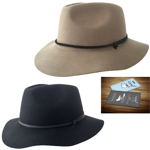JACARU Australian Wool Poet Hat Trilby Fedora 100% WOOL Crushable Travel Genuine-0