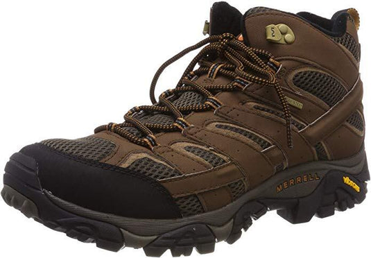 Merrell Mens Moab 2 Mid GTX Gore-Tex Hiking Shoes Boots Trail Outdoor - Earth-4