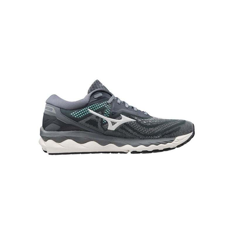 Load image into Gallery viewer, Mizuno Womens Wave Sky 4 Sneakers Running Shoes - Castlerock Snow Beach Glass-5
