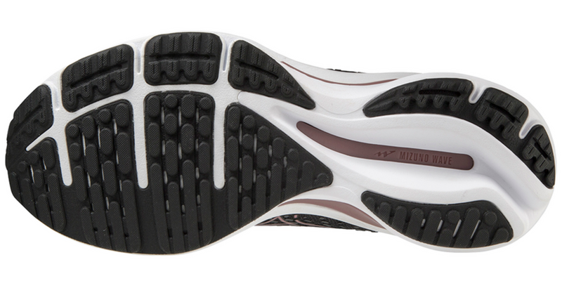 Load image into Gallery viewer, Mizuno Womens Wave Rider 25 Running Atheltic Runner Shoes Sneakers - Black/Pink-4
