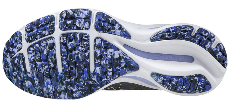 Load image into Gallery viewer, Mizuno Womens Wave Rider 25 Running Athletic Runners Shoes Sneakers-Grey/Purple-4

