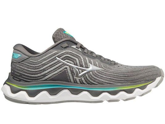 Womens Mizuno Wave Horizon 6 Ultimate Running Shoes Gray/Silver/Blue Curacao in Size US 7.5-0
