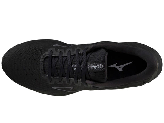 Mizuno Wave Rider 26 SSW Womens Running Shoes – Black/Ultimate Gray – Smooth Stretch Woven – Enerzy Foam – Cushioned & Stable US 7-4