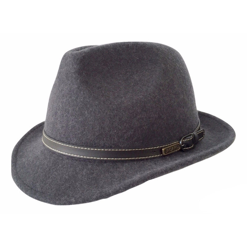Load image into Gallery viewer, JACARU Australian Wool Hat Trilby Fedora 100% WOOL Crushable Travel Genuine 1848-14
