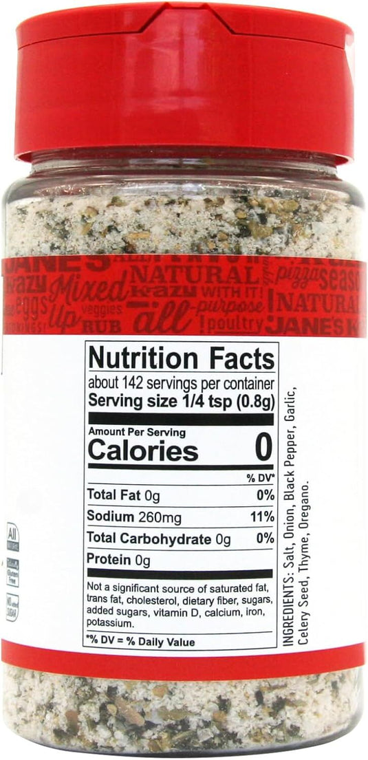 12x Jane's Krazy Mixed Up Salt Seasoning Marinade Rub (113g)-4