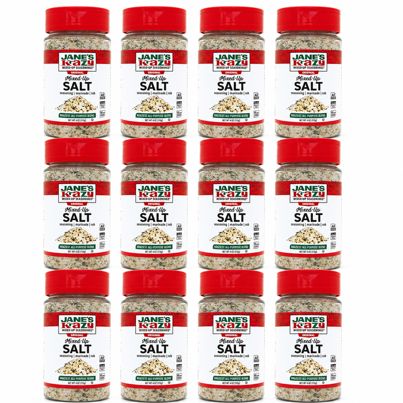 Load image into Gallery viewer, 12x Jane's Krazy Mixed Up Salt Seasoning Marinade Rub (113g)-1
