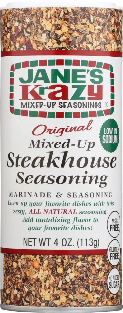Jane's Krazy Original Mixed-Up Steakhouse Seasoning Marinade Rub (113g)-0