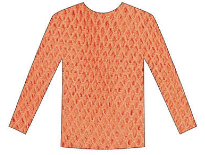 Load image into Gallery viewer, Womens Fishnet Mesh Top Long Sleeve Sheer See Through Costume - Fluro Orange-2
