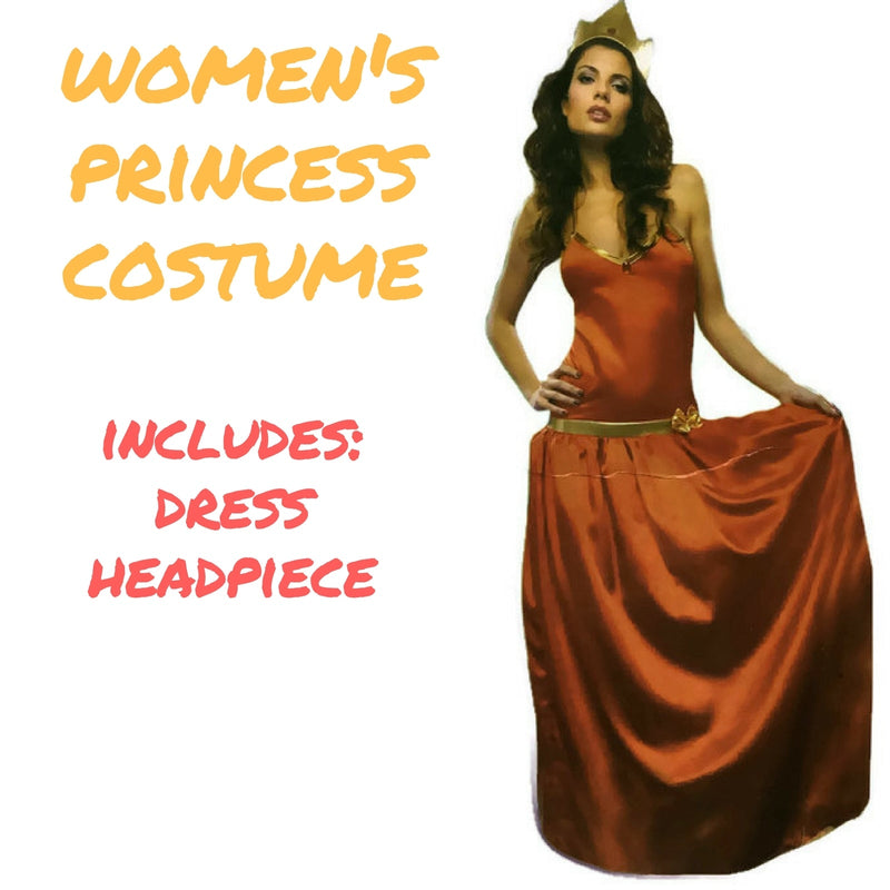 Load image into Gallery viewer, Ladies PRINCESS COSTUME Red Dress Fancy Dress Up Party Womens Cosplay Halloween-1

