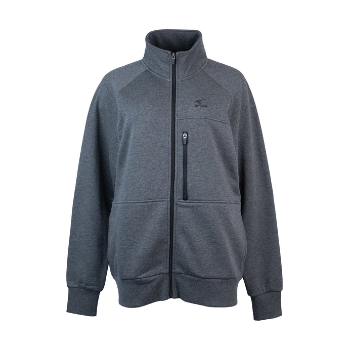 Jensen Fleece Collar Jacket Charcoal Marle-0