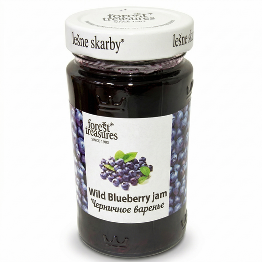 320g Wild Blueberry Jam Spread in Glass Jar - Product of Poland-1