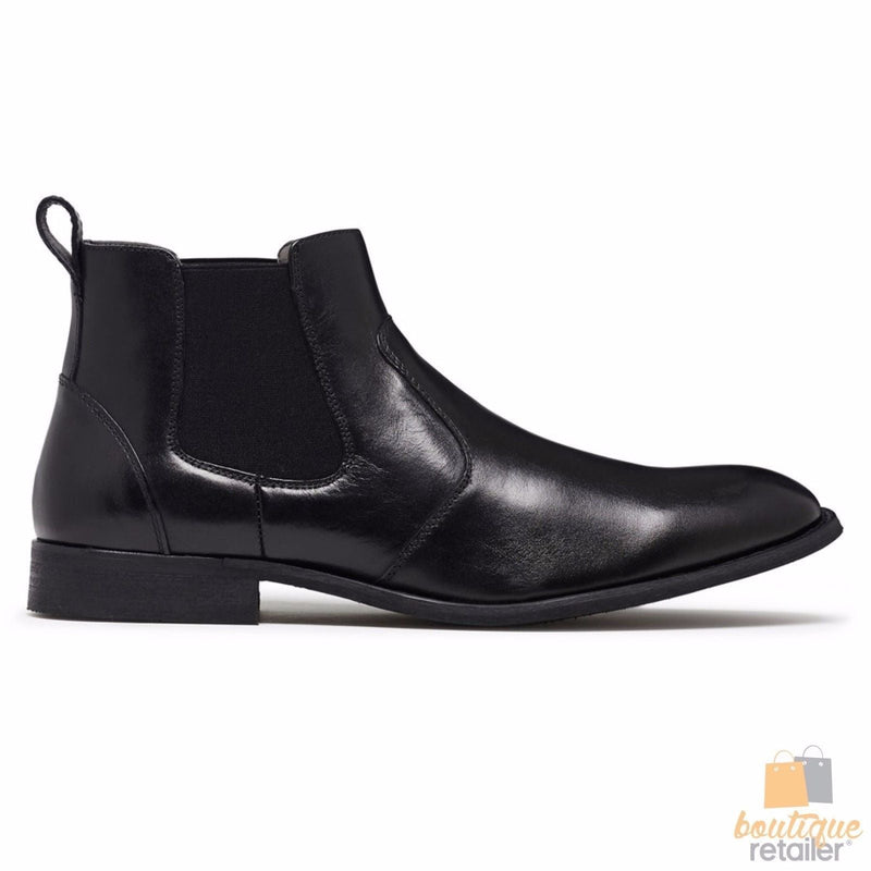 Load image into Gallery viewer, JULIUS MARLOW Harry Leather Boots Mens Slip On Dress Work Chelsea Shoes-3
