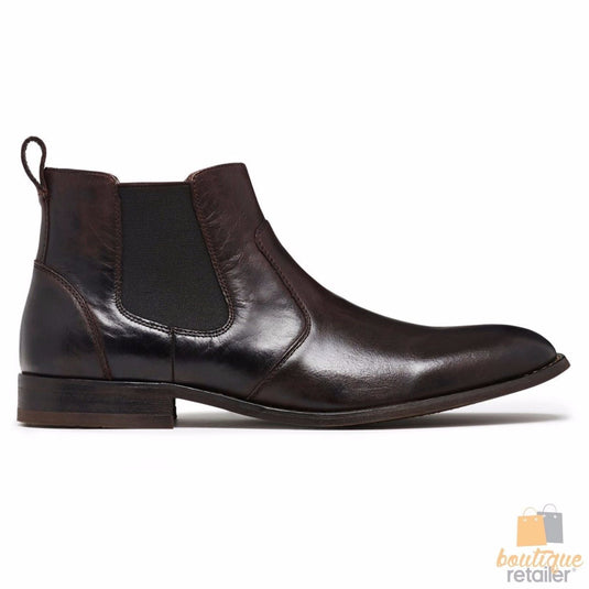 JULIUS MARLOW Harry Leather Boots Mens Slip On Dress Work Chelsea Shoes-22