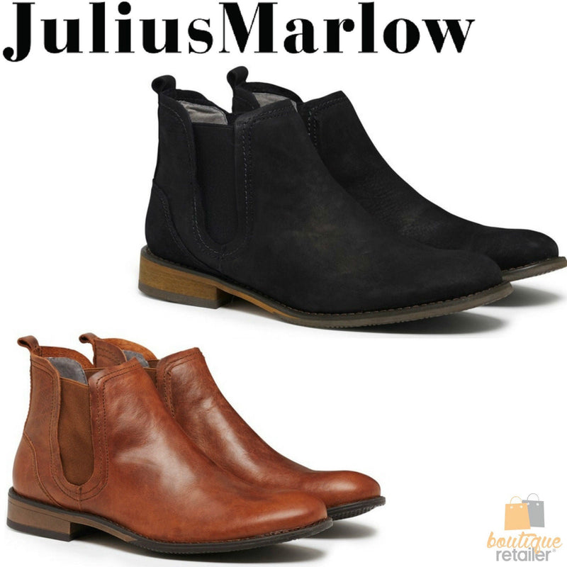Load image into Gallery viewer, JULIUS MARLOW Abort Leather Boots Slip On Dress Work Formal Casual Shoes Chelsea-1
