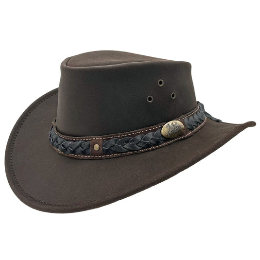 Jacaru 1035 Bush Tucker Hat – Oiled Leather | UPF 50+