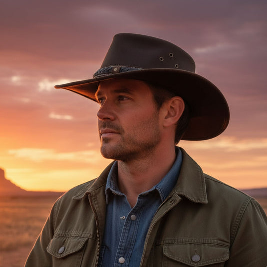 Jacaru 1035 Bush Tucker Hat – Oiled Leather | UPF 50+