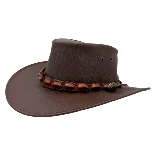 Jacaru 1134 Wild Roo Croc Digger Hat – Kangaroo Leather