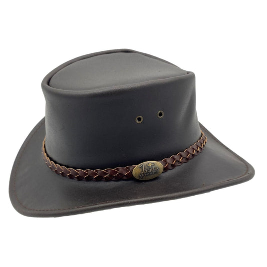 Jacaru 1301W Children's Hat – Waxed Bovine Leather | UPF 50+ | Made in Australia