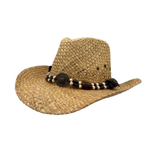 Jacaru 1818C Straw Cowboy Hat – Inca Beads | UPF 50+