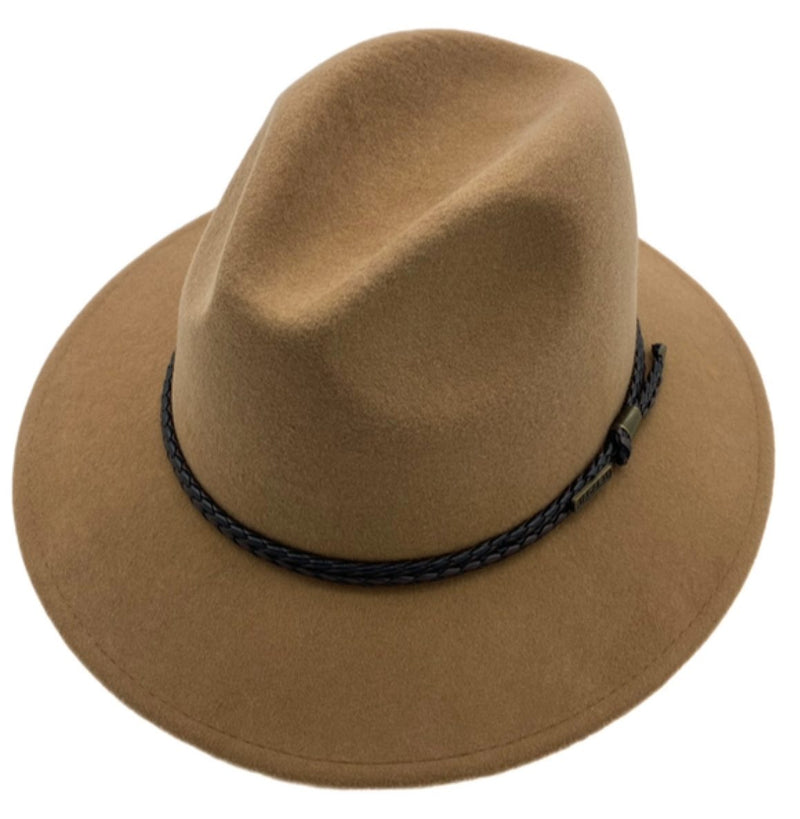 Load image into Gallery viewer, Jacaru 1847 Outback Fedora Hat – Wool Felt | Made in Australia
