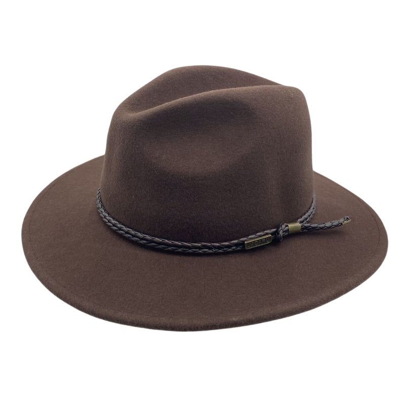 Load image into Gallery viewer, Jacaru 1847C Kids Outback Fedora Hat – Wool Felt
