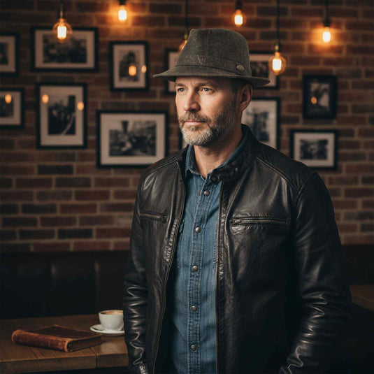 Jacaru 4801 Kangaroo Trilby Hat – Roo Leather | Made in Australia