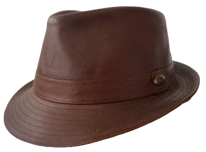 Load image into Gallery viewer, Jacaru 4801 Kangaroo Trilby Hat – Roo Leather | Made in Australia

