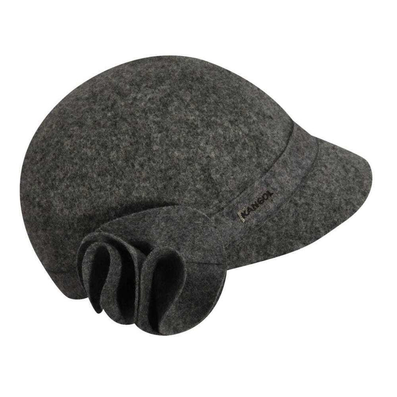 Load image into Gallery viewer, KANGOL Kids Twirl Floral Deeto Cap Hat - Flannel Grey-1
