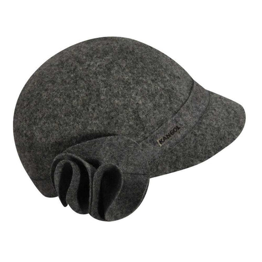 KANGOL Kids Twirl Floral Deeto Cap Hat - Flannel Grey-1
